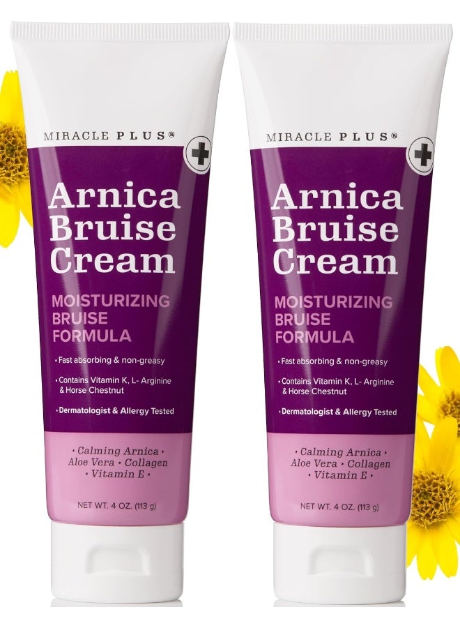 Miracle Plus Arnica Bruise Cream for Bruising, Swelling, Discoloration - Image 1